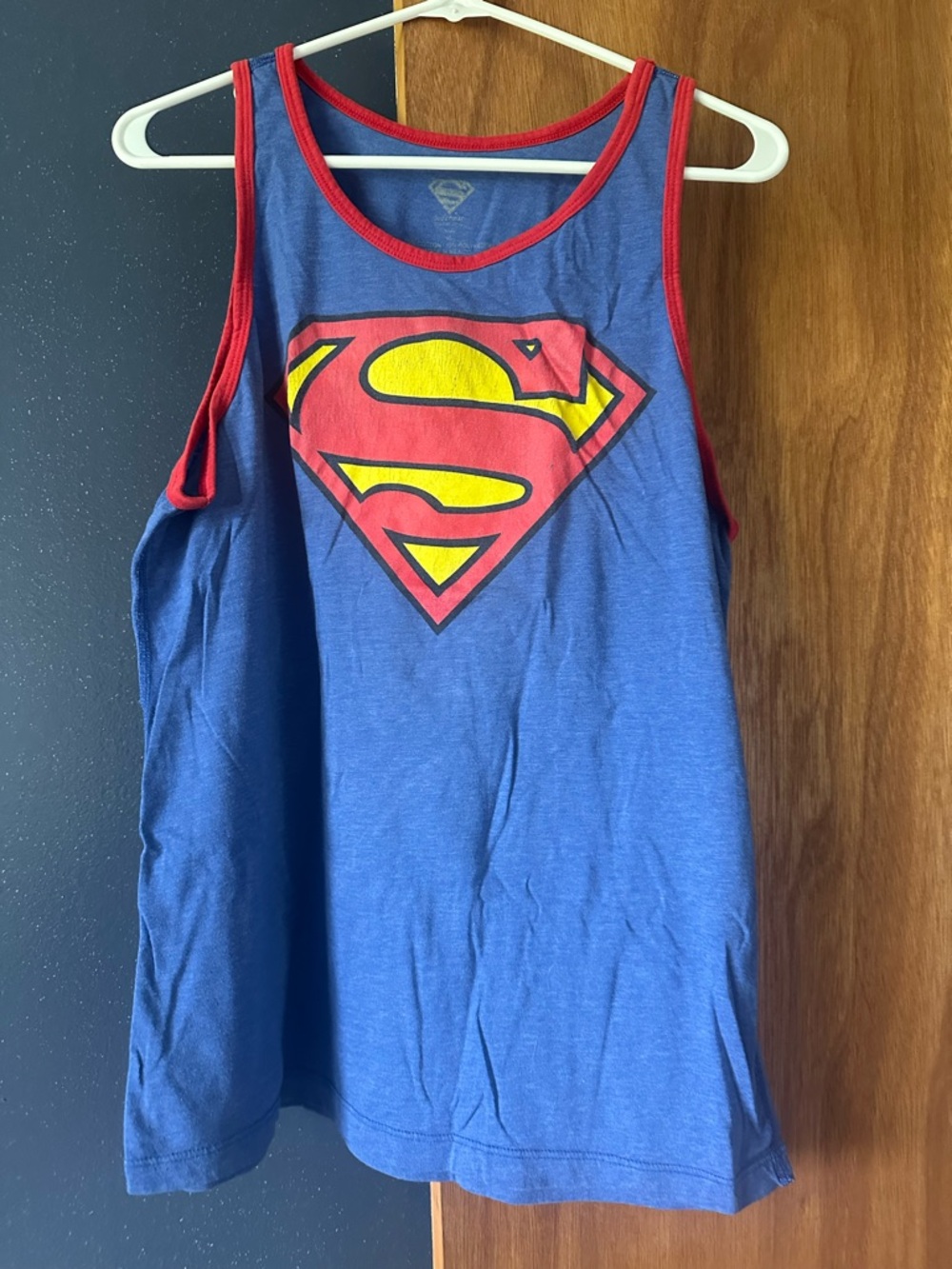 DC Comics Blue, Red & Yellow Superman Tank Top
